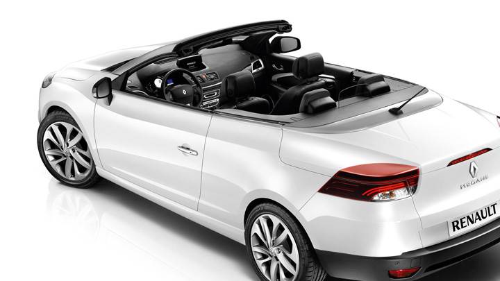 2011 Renault Megane Coupe In White N White Background